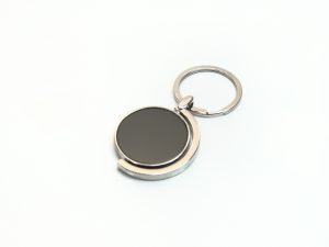 Porte clé métal rond